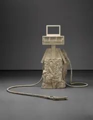Petrified Petrol Pump by Allora & Calzadilla, 2010, fossil-filled limestone, sold Oct 2016