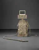 Allora & Calzadilla, Petrified Petrol Pump, 2010, fossil-filled limestone
