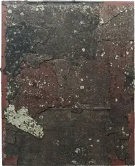 Marianne Vitale, Shingle Painting 4, 2013, tar shingles and liquid nails on canvas