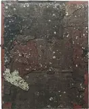 Marianne Vitale, Shingle Painting 4, 2013, tar shingles and liquid nails on canvas