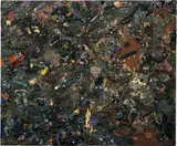 Gelitin, Guernica, 2006, plasticine and wax on panel, in 2 parts