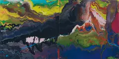 P16 Flow by Gerhard Richter, 2016, diasec mounted chromogenic print on aluminium, sold Oct 2016