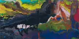 P16 Flow by Gerhard Richter, 2016, diasec mounted chromogenic print on aluminium, sold Oct 2016