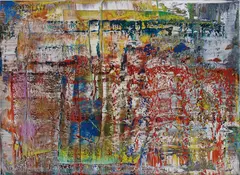 Abstraktes Bild (P1) by Gerhard Richter, 1990, Chromogenic print, flush-mounted to aluminium (as issued), the full sheet,, sold Oct 2016