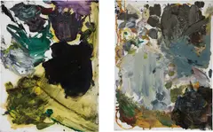 Two Works: (i) Untitled (ii) Untitled by Josh Smith, 2006, oil on canvas, sold Dec 2016