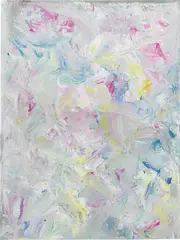 Jean-Baptiste Bernadet, Untitled (Grey Matter), 2013, oil on palette paper, in artist's frame