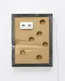 Neil Beloufa, Vintage Series, 2012, steel, MDF, electric components