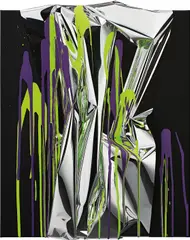 Untitled by Anselm Reyle, 2008, mixed media on canvas, sold Dec 2016
