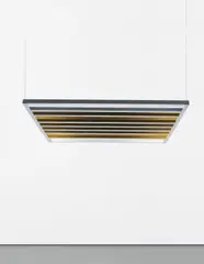 Liam Gillick, Potentiated Discussion Platform, 2004, anodized aluminium, Plexiglas