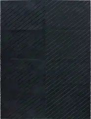 Dan Shaw-Town, Untitled, 2011, graphite and spray enamel on paper and steel grommets