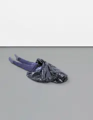 Gregor Schneider, Man with Cock, 2004, Cast rubber, expanding foam, garbage bag and clothing