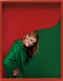 Elad Lassry, Girl (Green/Red), 2011, C-print in artist's frame