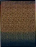Nina Beier, Fatigues 01, 2012, furniture fabric, dye, ink, stain, pigment and bleach, in artist's frame