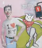 Antony Micallef, Ginza Gigolo, 1999, oil on canvas, in artist's frame