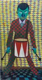 Tormler (Drummer) by Christoph Ruckhäberle, 2007, acrylic on canvas, sold Dec 2016