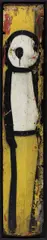 Magpie by Stik, 2009, spray paint on wood, in artist's frame, sold Dec 2016
