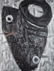 Gabriel Hartley, Pout, 2010, oil and spray paint on canvas