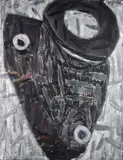 Gabriel Hartley, Pout, 2010, oil and spray paint on canvas