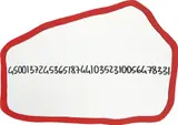 Michelangelo Pistoletto, Frattali, 1999-2000, acrylic on shaped mirror