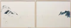 Walter Niedermayr, Kitzsteinhorn II, 1997, chromogenic prints in artist's frames, diptych