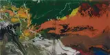 P15 Flow by Gerhard Richter, 2013, lacquer on glass mounted on Alu Dibond, sold Dec 2016