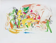 Untitled by Cecily Brown, 1999, monotype, sold Dec 2016