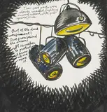 Untitled (The best parts...) by Raymond Pettibon, 1990, ink and watercolour on paper, sold Dec 2016
