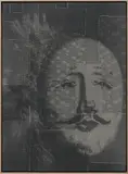 David Noonan, Untitled, 2014, silkscreen on linen laid down on panel, in artist's frame