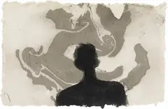 Mind Movement by Antony Gormley, 1998, carbon and casein on paper, sold Dec 2016