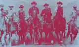 Russell Young, Magnificent Seven, 2007, screenprint on canvas