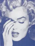 Russell Young, Marilyn Crying, 2010, acrylic, enamel, diamond dust and screenprint on linen