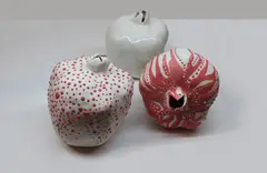 Agarics by Daria Neretina, 2006, porcelain, in three parts, sold Dec 2016