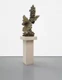 Bryan Hunt, Cairn #IV, 1998, bronze on granite base, granite plinth
