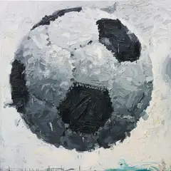 Marcus Harvey, Football, 2006, oil on canvas