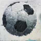 Marcus Harvey, Football, 2006, oil on canvas