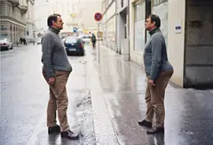 Two Ways of Carrying a Bomb by Erwin Wurm, 2003, c-print on aluminium, sold Dec 2016