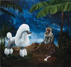 Hello Gorgeous by Djordje Ozbolt, 2009, oil on board, sold Dec 2016