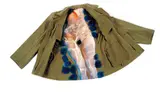 Wang Qiang, Untitled, 2000, jacket, oil paint and rabbit fur
