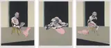 Triptyque Août 1972 (after, Triptych August 1972) by Francis Bacon, 1979, The set of three lithographs in colours, on Arches paper, with full margins,, sold Jan 2016