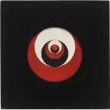 Marcel Duchamp, Rotorelief, 1935/1965, The complete multiple comprising 12 offset lithographs in colours, printed on both sides of six cardboard discs (to be viewed as they rotate at 33 1/3 rpm), with the black plastic circular disc holder and black velvet-covered motorised wall hanging unit (with original motor and wiring), with metal and magnet revolving platform and two black velvet-covered viewers, lacking the brass justification plaque,