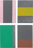 Ohne Titel (Untitled) by Günther Förg, 2001, The complete set of unique acrylic in colours, on lead on wood, in four panels,, sold Jan 2016