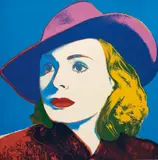 Andy Warhol, With Hat, from Ingrid Bergman, 1983, Screenprint in colours, on Lenox Museum Board, the full sheet,