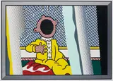 Roy Lichtenstein, Reflections on The Scream, from Reflections series, 1990, Lithograph, screenprint and woodcut in colours with metallised PVC collage and embossing, on mould-made Somerset paper, with full margins,