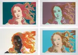 Andy Warhol, Details of Renaissance Paintings (Sandro Botticelli, Birth of Venus 1482), 1984, The set of four screenprints in colours, on Arches Aquarelle Cold Pressed paper, with full margins,