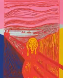 Andy Warhol, The Scream (after Munch), 1984, Unique screenprint in colours, on Lenox Museum Board, the full sheet,