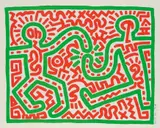 Keith Haring, Untitled, 1983, Woodcut in colours, on Japan paper, with full margins,