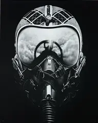 Untitled (Iceman X) by Robert Longo, 2012, Archival pigment print, on Epson hot-pressed paper, with full margins,, sold Jan 2016