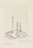 Trois figurines (Three Figurines) by Alberto Giacometti, 1959, Etching, on wove paper, with full margins,, sold Jan 2016