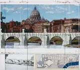 Christo & Jeanne-Claude, Ponte Sant'Angelo, Wrapped, Project for Rome