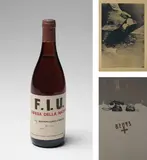 Joseph Beuys, Vino FIU; Aus dem Eurasienstab; and Earth Telephone;, 1973; and 1983, One bottle of Rosé wine; one screenprint on newsprint, with full margins; and one screenprint in colours on felt board, the full sheet,
